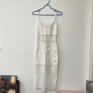 Vintage French Connection white lace dress